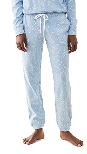 PJ Salvage Women s Loungewear Flick of A Brush Banded Pant, Blue, M
