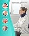 Neck Brace Cervical Collar for Sleeping - Relief Neck Pain and Neck Support Soft Foam Wraps Keep Vertebrae Stable and Aligned for Relief of Cervical Spine Pressure for Women & Men (Blue-M Size)