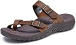 Skechers womens Reggae-carribean - Double Buckle Toe Thong Slide Sandal