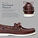 Sebago Portland Waxed Boat Shoes - Handsewn Waxed Leather Moccasins with Leather Sock Lining and Non-Marking, Slip-Resistant Rubber Outsoles, Brown - 9.5 Regular