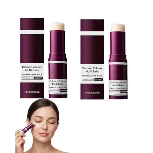 2026 Lumivita Stick Antirughe al Calcio e Collagene, Balsamo Multiuso per Viso Occhi Collo Labbra, Formula Coreana Idratante Non Ungente