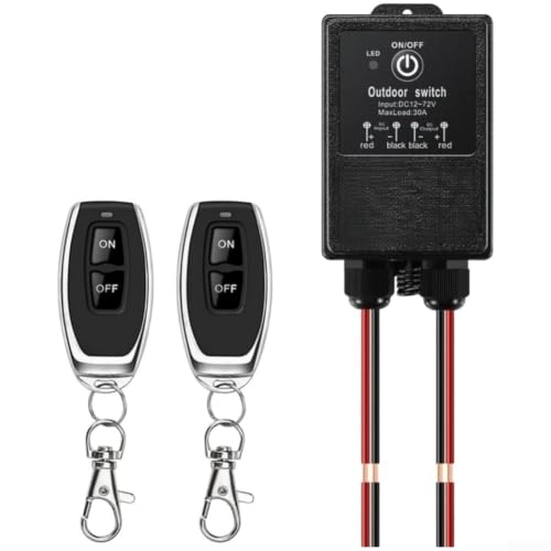 Interruptor inalámbrico de 12V-80V para automatizar el riego del jardín y luces exteriores