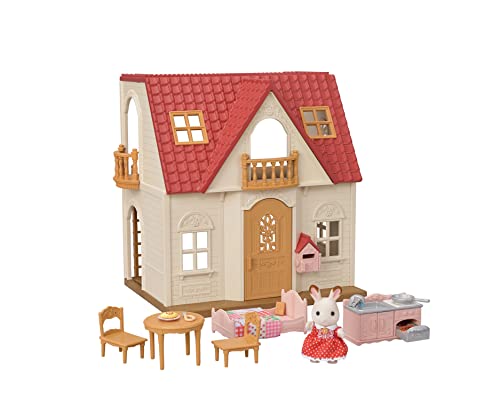 Calico Critters Red Roof Cozy Cottage Dollhouse Playset With Figure, Furniture And Accessories #TOP1