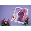 DIAMOND ART CLUB Fairy Bunny Diamond Painting Kit, Fun DIY Crafts for Adults, Round Diamond Art Canvas, 13 x 16 (32.8 cm x 40.6 cm)