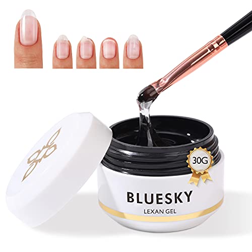 Bluesky Lexan Aufbaugel für Nägel, schnelle Nagelverlängerungen, transparent, 15 g (erfordert Aushärten unter UV- oder LED-Lampe)