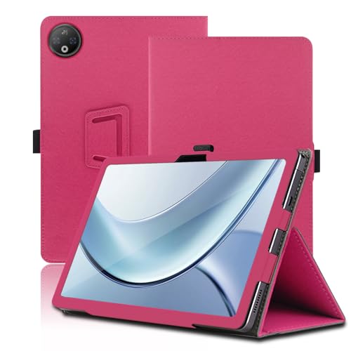 Hülle für DOOGEE V Pad 12 Zoll, DOOGEE V Pad Tablet Schutzhülle, Klappständer Schutzhülle mit Stifthalter & Handschlaufe, Umfassender Schutz. (Rot)