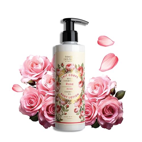 Panier des Sens Lait corps Hydratant Rose, crème corps hydratante - Soins pour le corps Made in France & 97% naturel - 250ml
