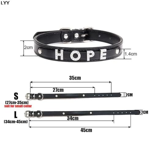 Fashionable Charm Personalized Choker Necklace, Multicolor Leather Choker For Men Women Custom Name Necklace C2