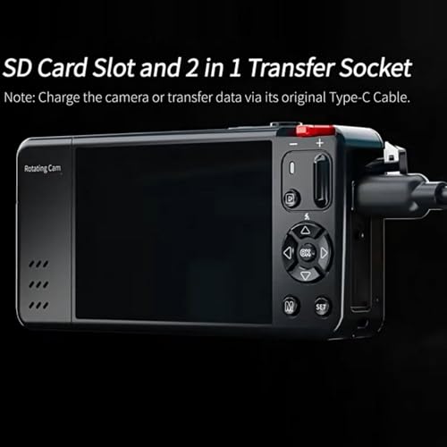 Caméscope UHD 4K pour vlog de voyage avec écran rabattable 180°
