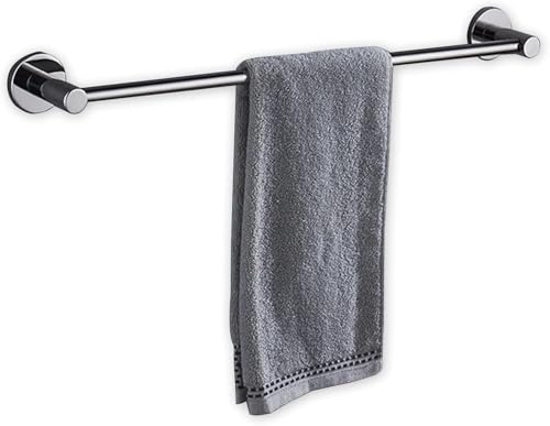 Porte-serviette en acier inoxydable argent poli au fini miroir haut de gamme