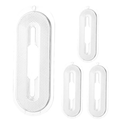 IWOWHERO 4pcs Range Hood Light Shade Replacement Lamp Covering Plates for Kitchen Hood Lamp Shade Accessory