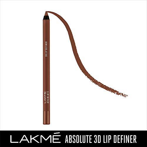 Image of LAKME Absolute 3D Lip Definer, Creme Finish - Sepia, 1.2g (Pack of 2)
