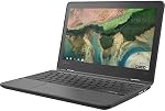 Chromebook Lenovo 11,6 po 300e Écran Tactile LCD 2-en-1 - MediaTek M8173C Quad-core 2,1 GHz 4 Go LPDDR3 32 Go Mémoire Flash Chrome OS Modèle 81H00000US (Rénové)