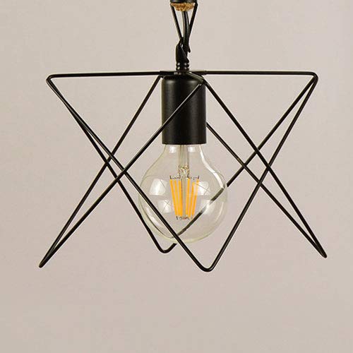 Lámpara colgante triangular de estilo industrial retro para iluminar salones modernos 7