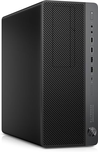 HP EliteDesk 800 G4 Workstation Edition Tower PC - i7-8700 (6 Cores, 3.2/4.6GHz), Nvidia Quadro P1000, 1TB PCIe Gen4.0x4 NVMe, 16GB DDR4, vPro, GbE, DVD RW, Windows 11 Pro (Renewed)