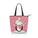 Produktbild Geldbörse Einkaufen Tier Umhängetaschen für Frauen Mädchen Damen Student Weihnachten Cartoon gekleidet Pinguin Tier Handtaschen Einkaufstasche Leichter Gurt
