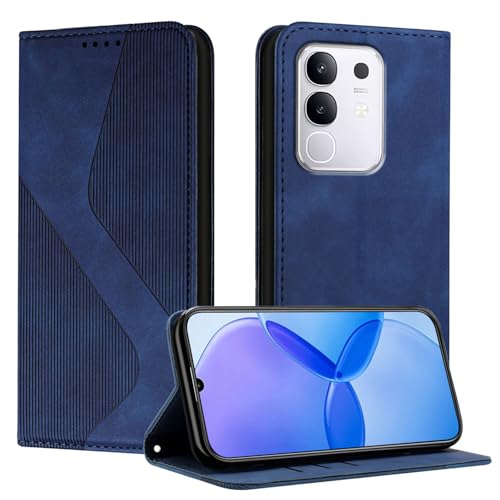 Étui Samsung Galaxy A13 4G bleu étui portefeuille cuir clapet magnétique