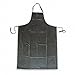 Bib Apron, Black, 45 in. L
