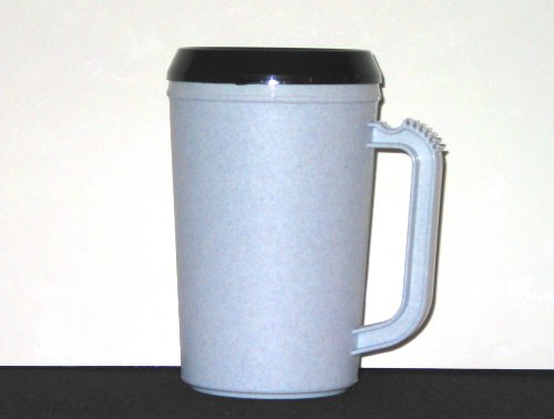 1 Large 22 Ounce Insulated Beer Mug, Color-Granite, Made Usa, Lead Free, Food Safe, No Bpa,!!! Hot Or Cold Beverages & Soup, Microwaveable, Dishwasher Safe(Top Shelf), Lid Has Tab For Ease Of Removal. #TOP1
