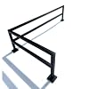LC Boards Fingerboard Metal L Rail Black