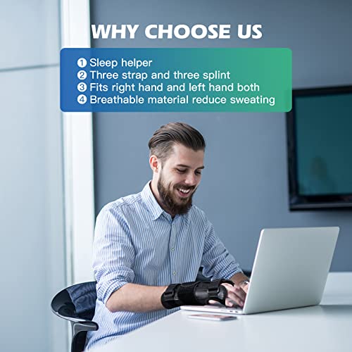 Wildjuly Wrist Brace For Carpal Tunnel Night Support, Adapted To Left And Right Hand With Three Splints For Working Out,Relief Wrist Pain, Sprain, Sports Injuries, Joint Instability #TOP1