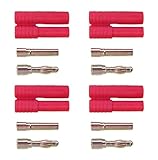 HXT 4mm Connectors (2 pairs) - Red