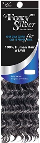 Foxy Silver (Weave - Salon Deep Wave) 10 inch - Human Hair Blend Weave in 34
