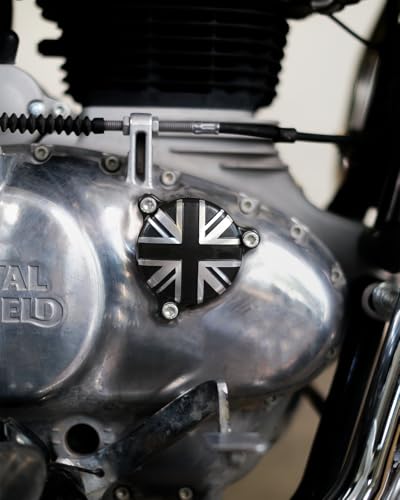 Image of Oil Cap Compatible with Royal Enfield Motorcycles - Cafe Twin x Trip Machine (Engine Oil Carter Cap)