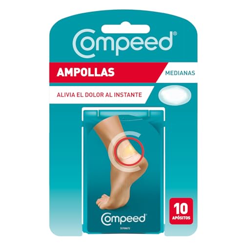 COMPEED Ampollas Medianas, Protección Contra Rozaduras, Pack 10 uds