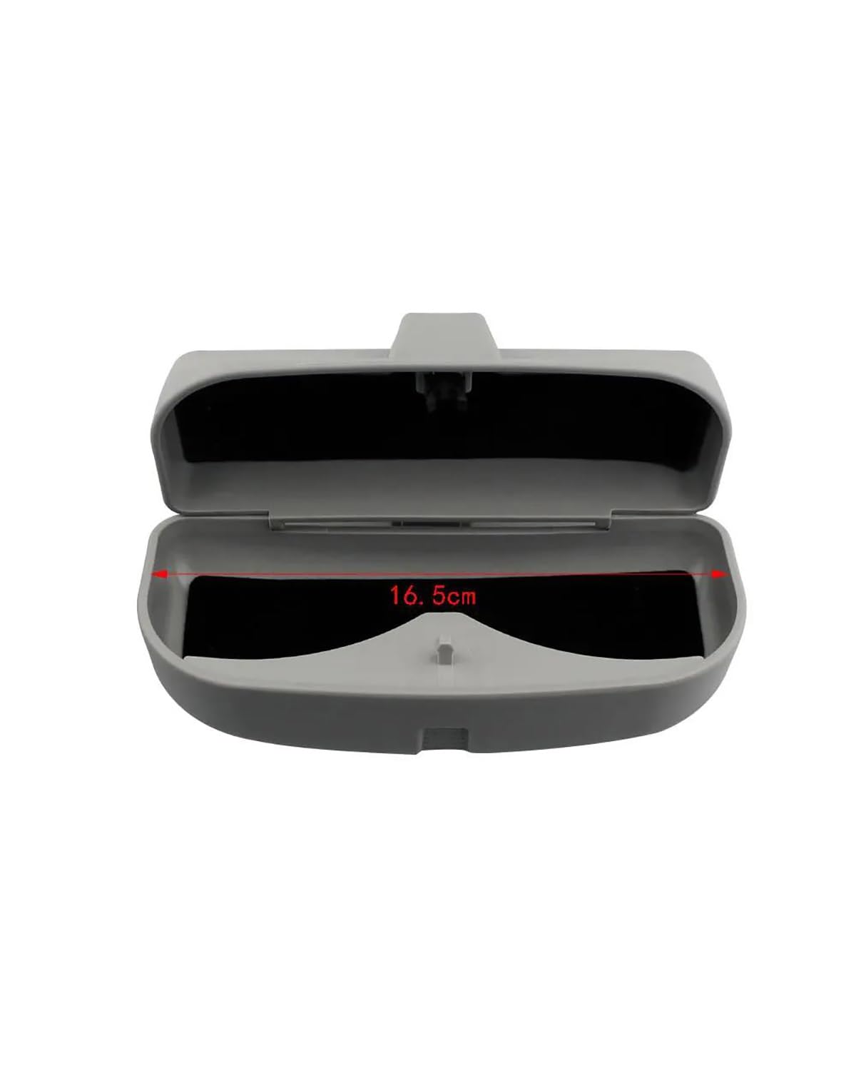 Étui à Lunettes de Soleil pour Voiture, Clip pour Lunettes de Vue, étui à Lunettes en ABS, Accessoire pour Pare-Soleil de Voiture, Porte-Lunettes de Soleil (Boucle Simple Noire)