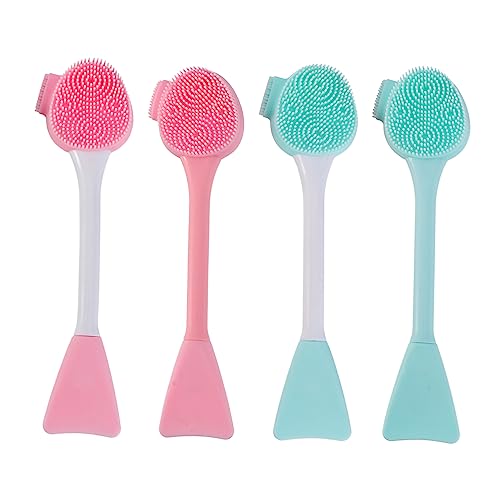 Brosse nettoyante silicone visage x8 pour exfoliation et points noirs