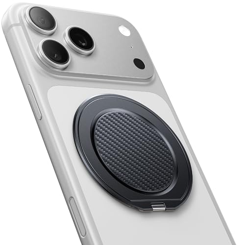 andobil [2025 Ultra-Thin] Magnetic Phone Grip for MagSafe [360° Rotate] Phone Ring Holder & Kickstand, Compatible with MagSafe Accessories iPhone 17/Air/16/15/14/13/12 Pro Max Plus Mini