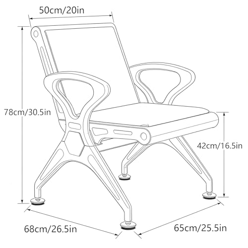 Silla de sala de espera resistente con cojín de poliuretano y brazos para recepción 4