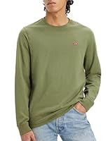 Levi/'s Men/'s Long-Sleeve Original Housemark Tee Sweater, Bluish Olive, L