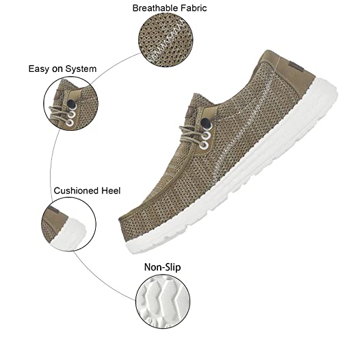 Haiwin Men's Casual Slip-on Loafers | Walking Shoes with Arch Support | Comfortable and Lightweight Boat Shoes for Plantar Fasciitis4