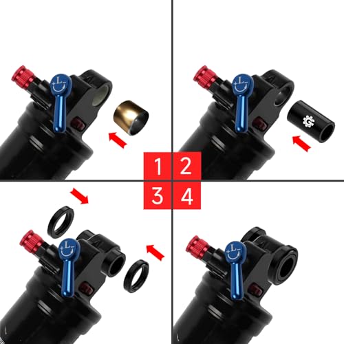 GRQUSTO MTB Rear Shock Mounting Hardware - Rear Shock Absorber Bushing & DU Bushing for 8mm x 20/22.2/24/ 25/25.4/30/ 38/40/41.4/44/ 50/ 54mm by GRQUSTO - Image 5