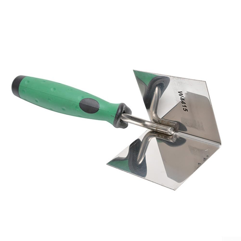 Besttoolifes Set di cazzuole angolari in acciaio inox, strumenti ad angolo interno esterno, spatola per intonacatura a 90 gradi, per lavori di ristrutturazione di muratura e muratura, multifunzione,