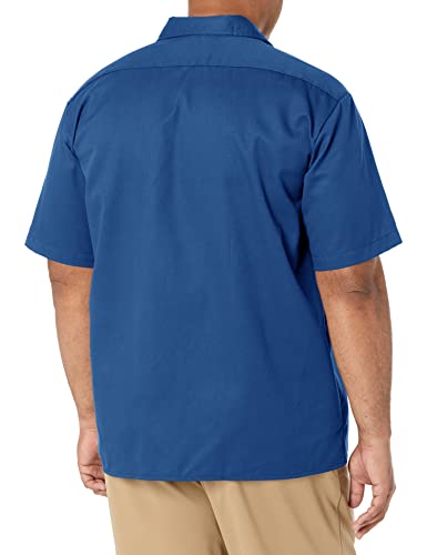 Image of Dickies Men's Short Sleeve Work Shirt - Durable Twill Button Down Shirts for Men, Lightweight Uniform for Daily Wear