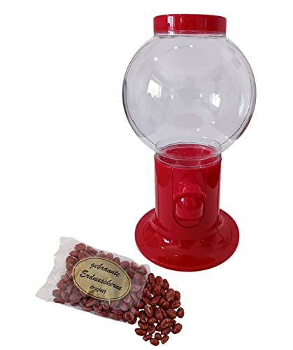 Spender Erdnusspender Bonbonspender Erdüsse Erdnusskerne Nussautomat gebrannte Erdnusskerne dragiert Der Klassiker aus dem Automat für zu Haus (Rot und 1000gr Nüsse) Cover
