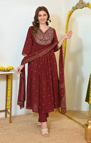 Image of KLOSIA Women Kurta Set|Silk|Regular Fit