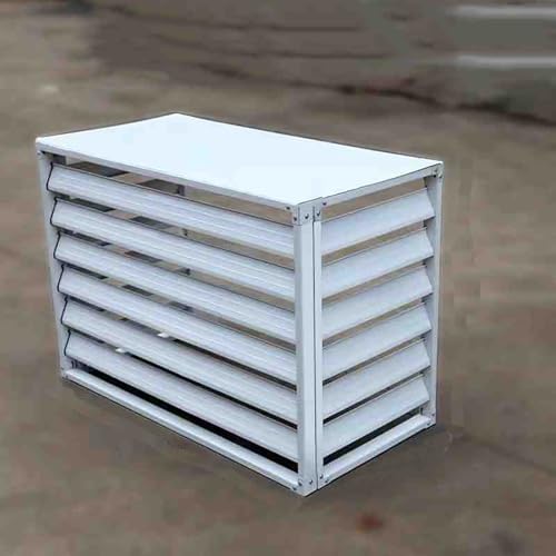 Cubierta de aire acondicionado de aluminio y rejillas decorativas para bomba de calor externa