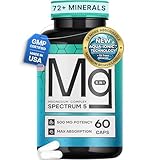 Spectrum 5 Magnesium Complex for Women & Men | Patented Aqua-Ionic® 5X Absorption Technology | 500mg Glycinate, Citrate, Malate + 72 Trace Minerals | Deep Sleep, Leg Cramp Relief & Calm | Non-Laxative