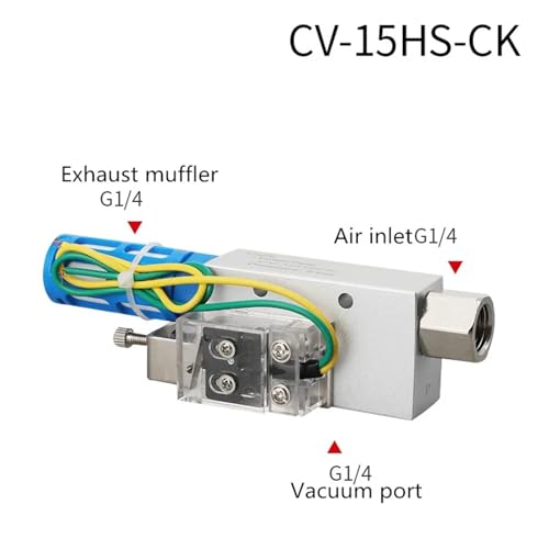Vanne de régulation pneumatique CV-15HSCK à interrupteur à vide