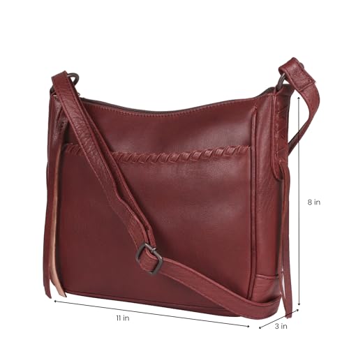 Concealed Carry Women's Callie Leather Crossbody Locking Concealment Handgun Bag with Universal Holster2
