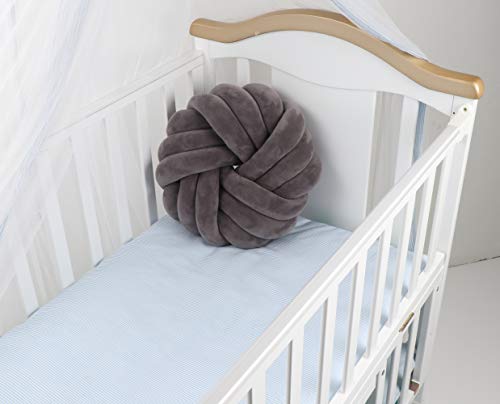 Cyprinus Carpio Creative Wrinkle Free Knot Ball Rose Flower Cushion Sofa Lumbar Pillow Household Throw Pillow Decoration(Dark Grey-C) - Thumbnail 5