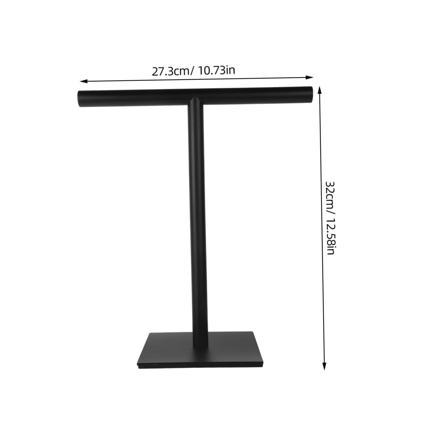 Toallero de acero inoxidable, soporte vertical en forma de T, base estable para encimera de baño, diseño que ahorra espacio y material resistente al óxido
