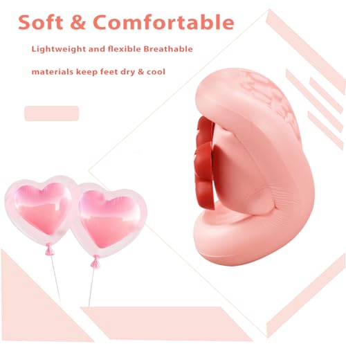 Image of Girls Cloud Bow Slide & Shower Slippers - Non-Slip Slip-On Kids Beach Pool Indoor Outdoor Shoes