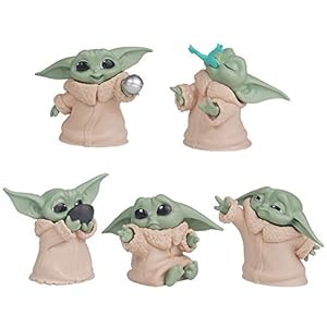 Dobor 5-Pack Baby Yoda Gifts,2.2-Inch Baby Yoda Doll,Baby Yoda Toys for Kids,Baby Yoda Action Figure,Child Yoda Toy,Baby…