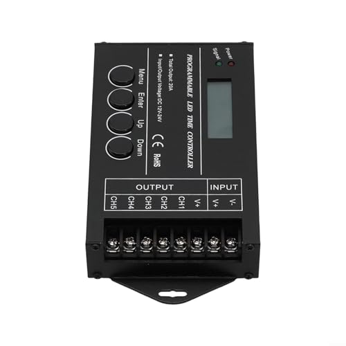 TC420 Contrôleur éclairage programmable programmateur horaire LED RGB 12V 24V