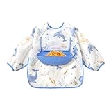 Barrière hydrofuge : Assure des vêtements propres et secs grâce à un design imperméable qui bloque la pénétration des soupes et liquides, protégeant les habits des bébés actifs avec une technologie textile résistante à l'eau.